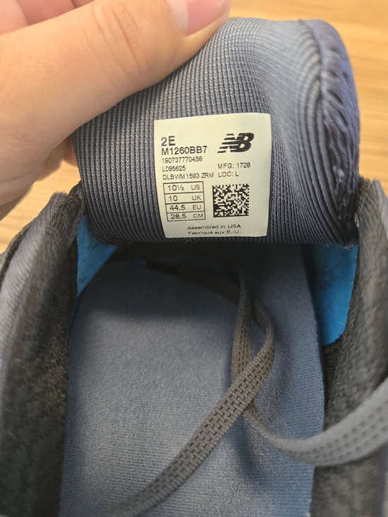 New Balance Mens 1260 V7 Shoes Blue Running Lace Up Sneakers Size 10.5 - Picture 10 of 16